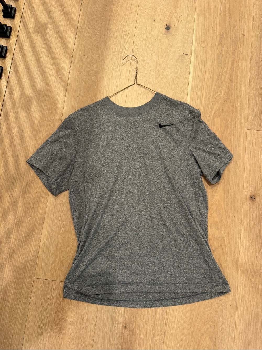 Nike Gray Heather Dri-FIT Short Sleeve Athletic Tee